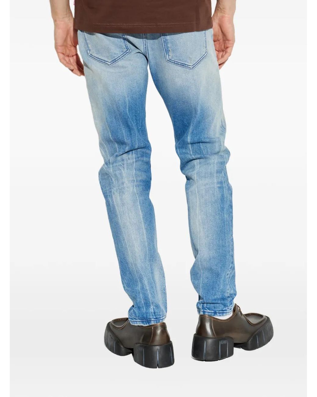 DIESEL Blue Slim Jeans Regular Waist 2019 D-Strukt for men