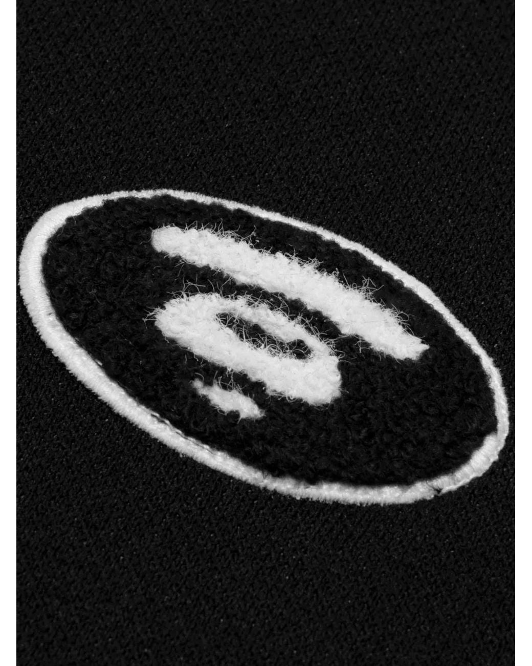 Aape By A Bathing Ape Black Moonface Logo-Patch Zip-Up Sweatshirt for men