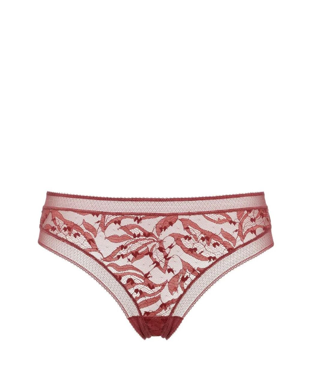 String Pistil En Dentelle Eres en coloris Pink