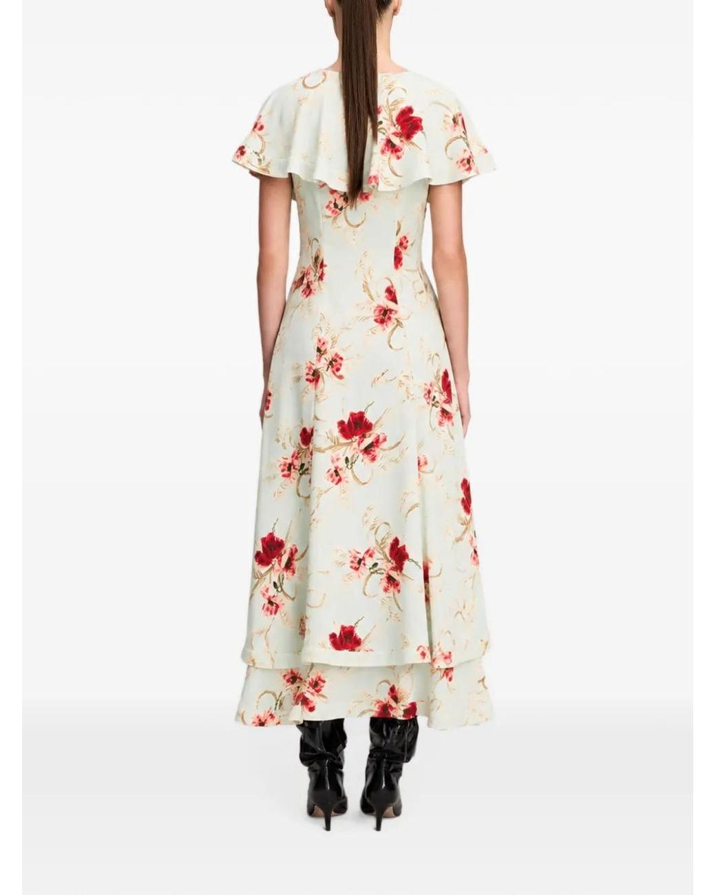 Cinq À Sept White Antonetta Midi Dress