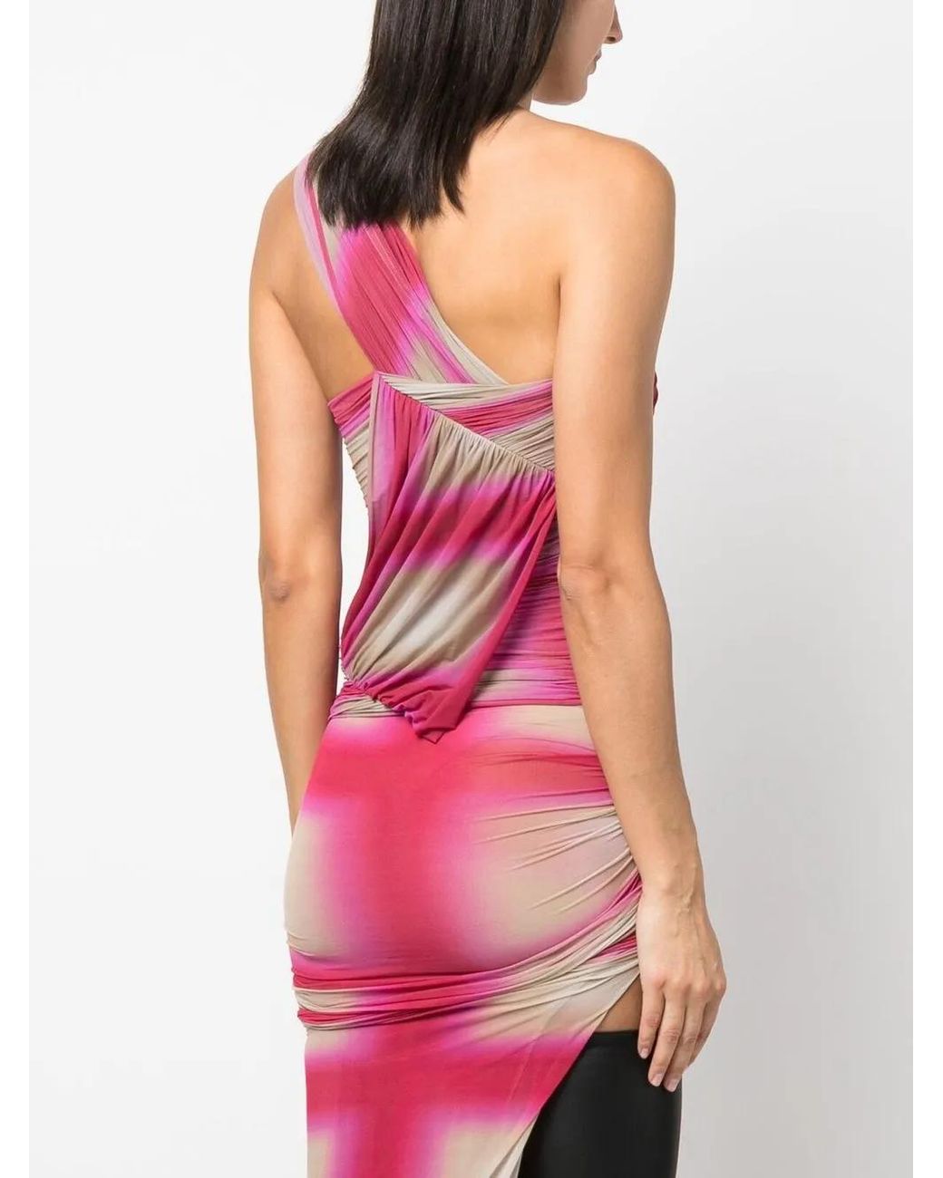 Rick Owens Pink Edfu Asymmetric Top