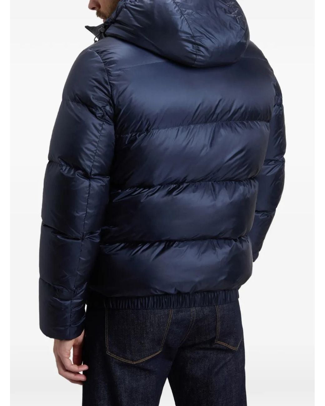 Woolrich Blue Pertex Quilted Jacket for men