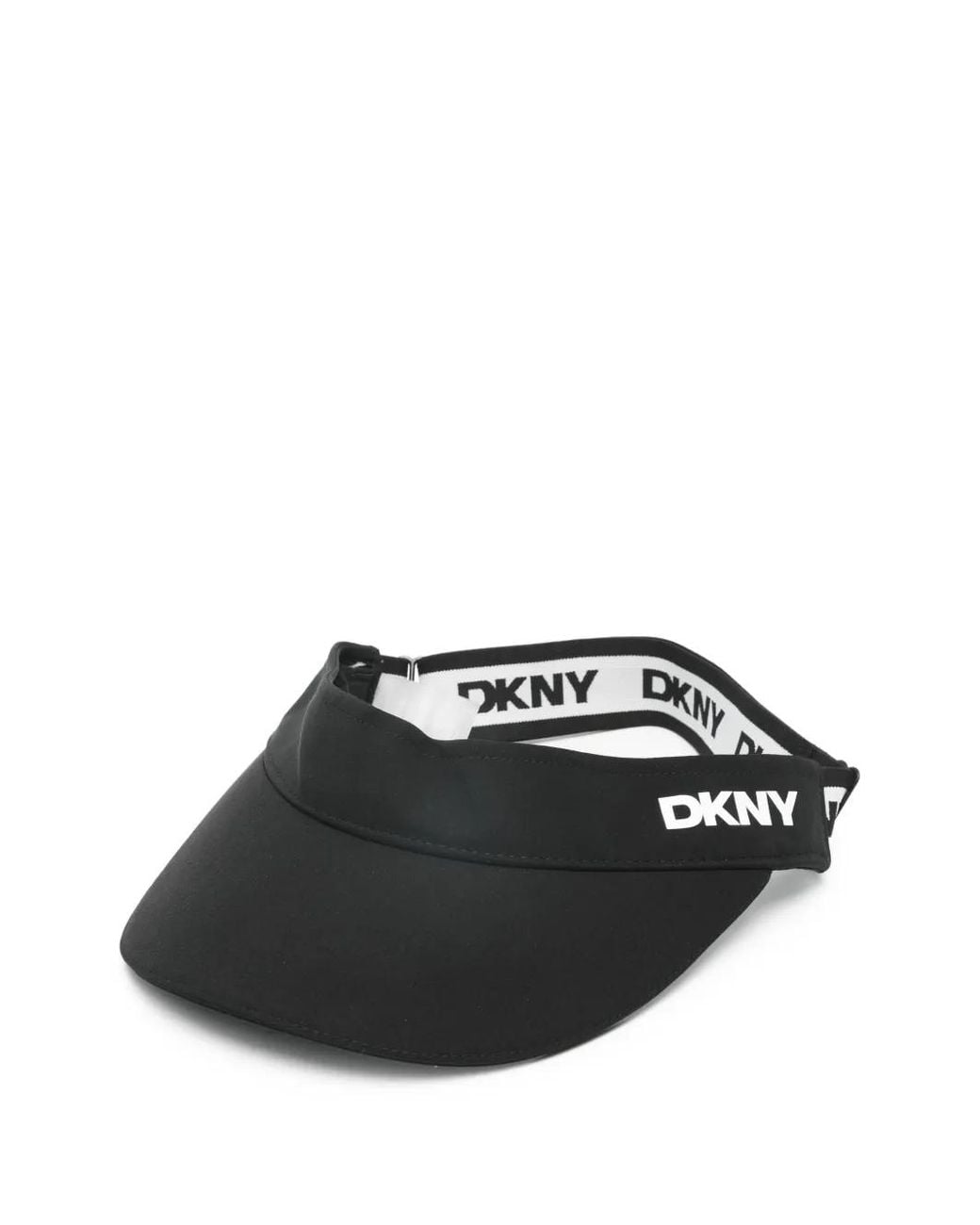 DKNY Black Logo Tennis Visor