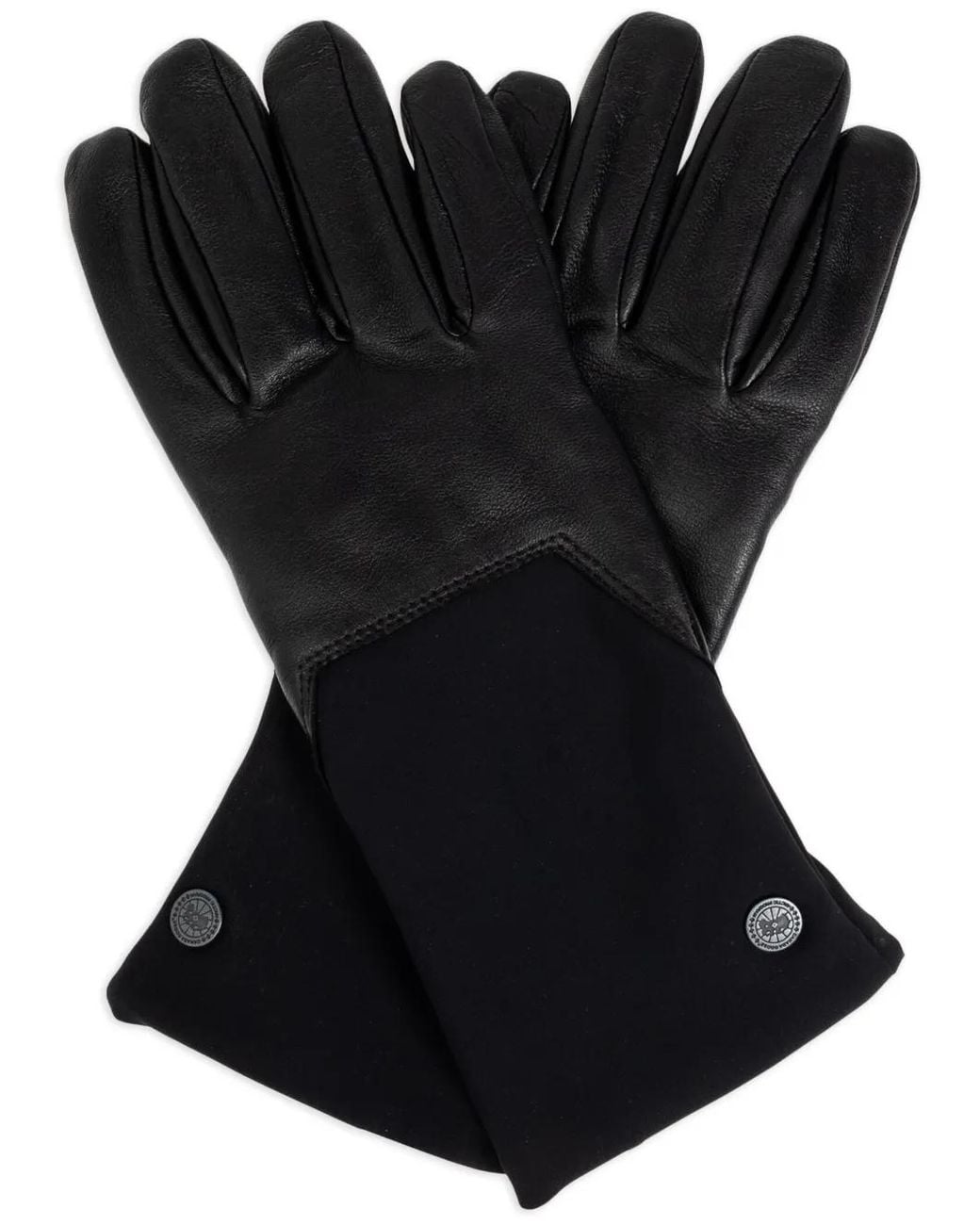 Canada Goose Black Mixed Media Gloves