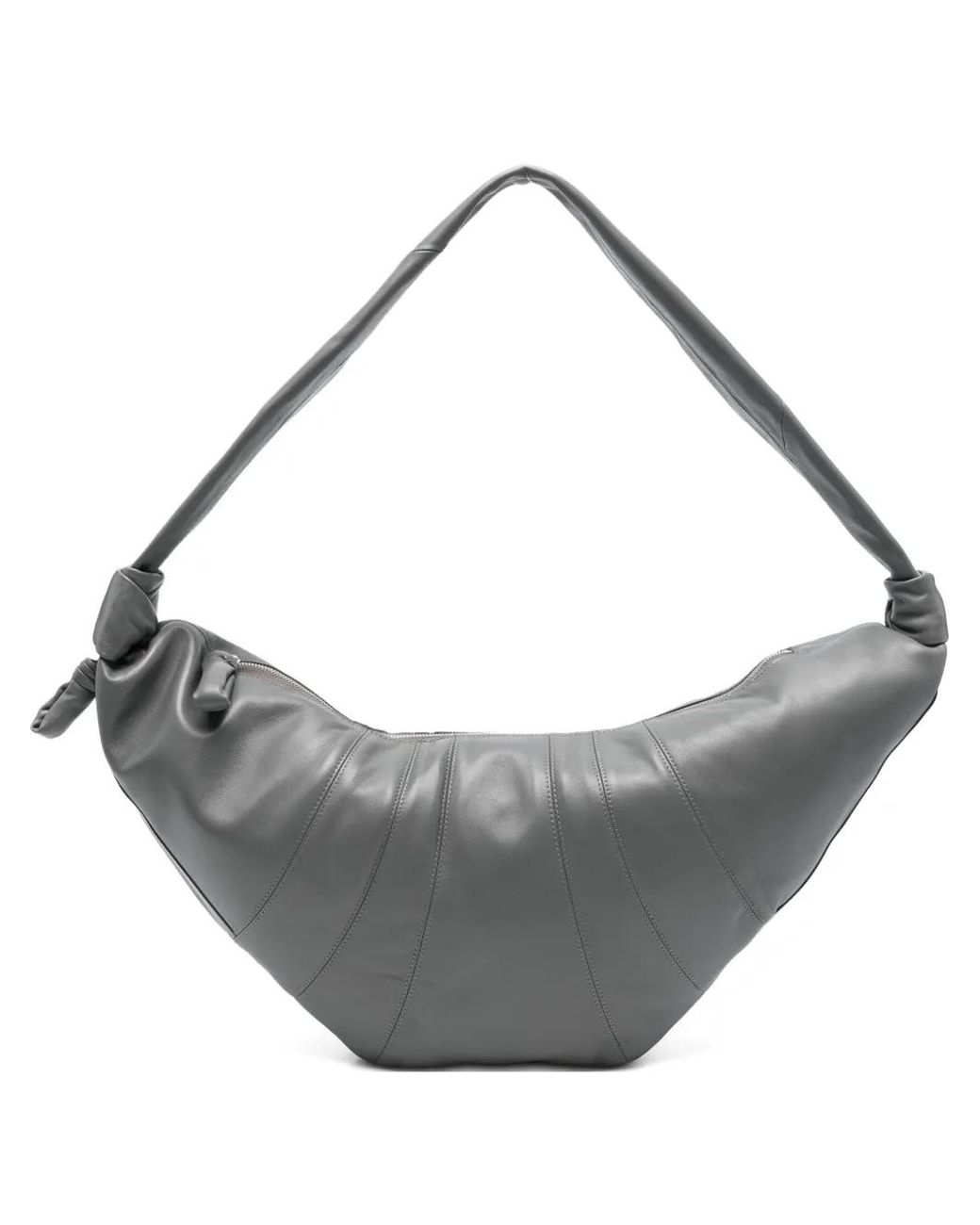 Lemaire Gray Croissant Knot Lambskin Shoulder Bag