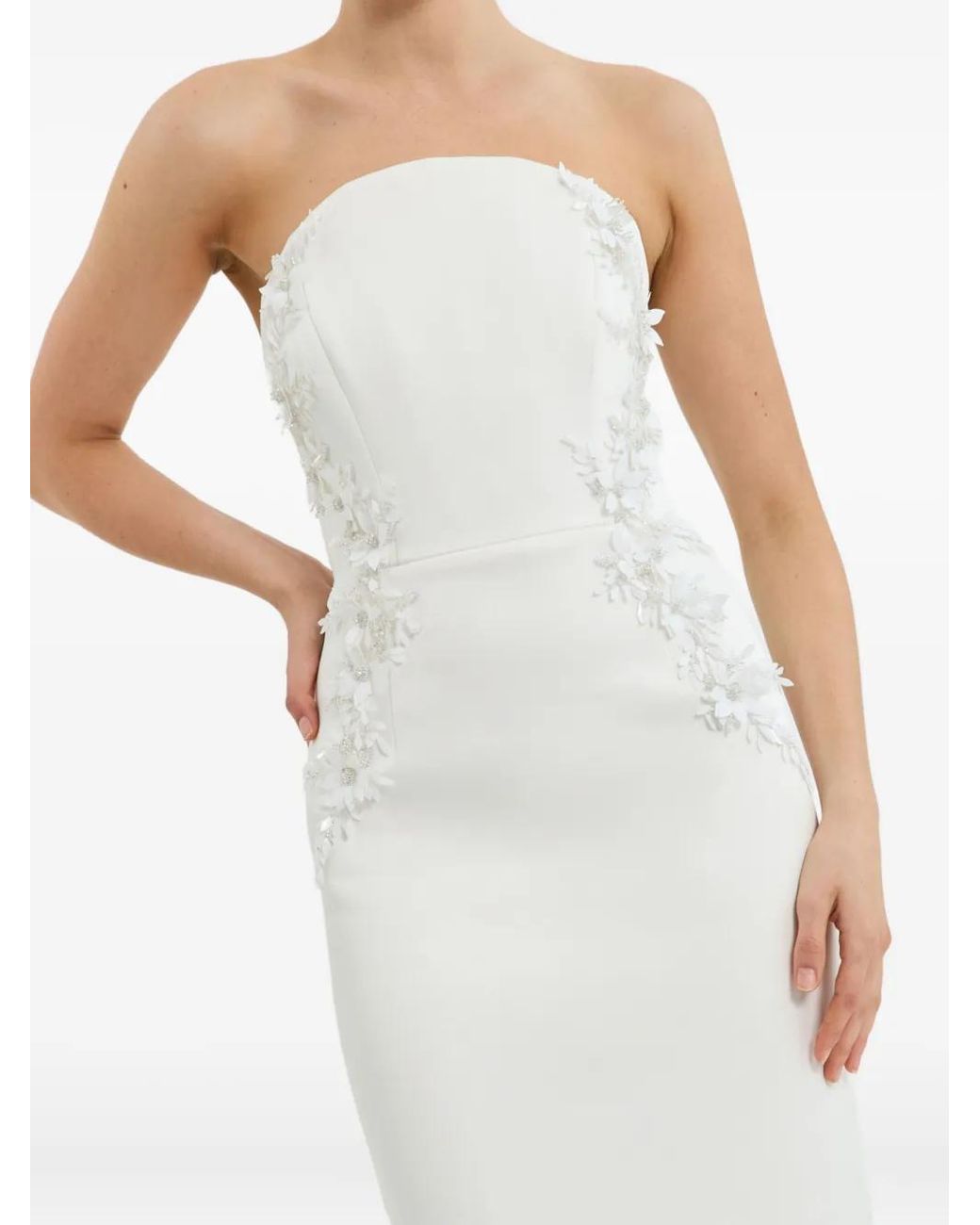 Rebecca Vallance White Xanthe Midi Dress