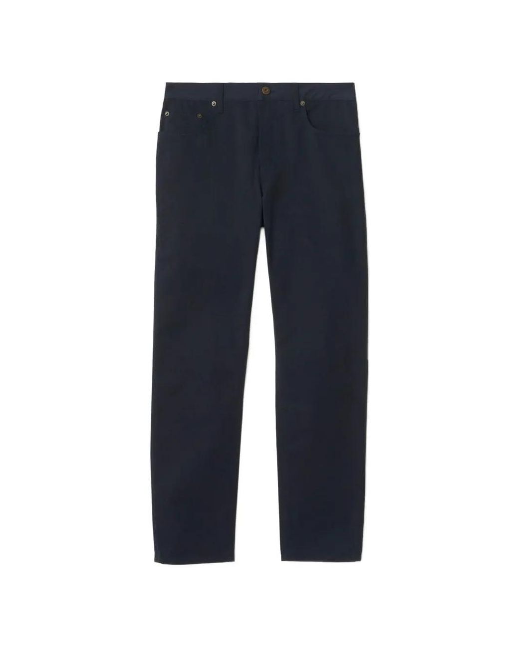 Burberry Blue Fred Logo-Patch Trousers for men