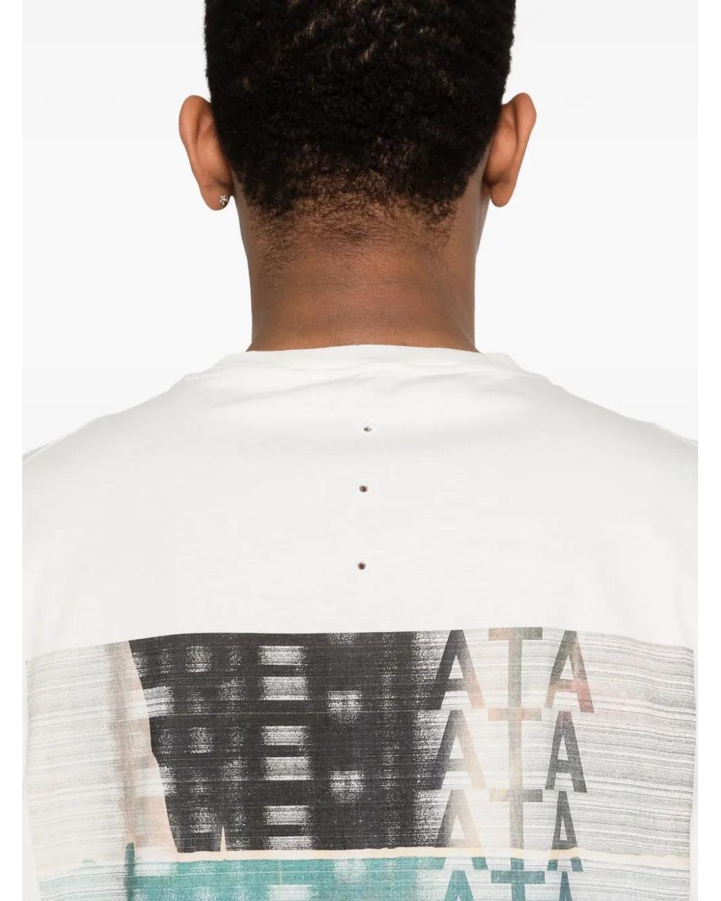Premiata White Graphic-Print T-Shirt for men