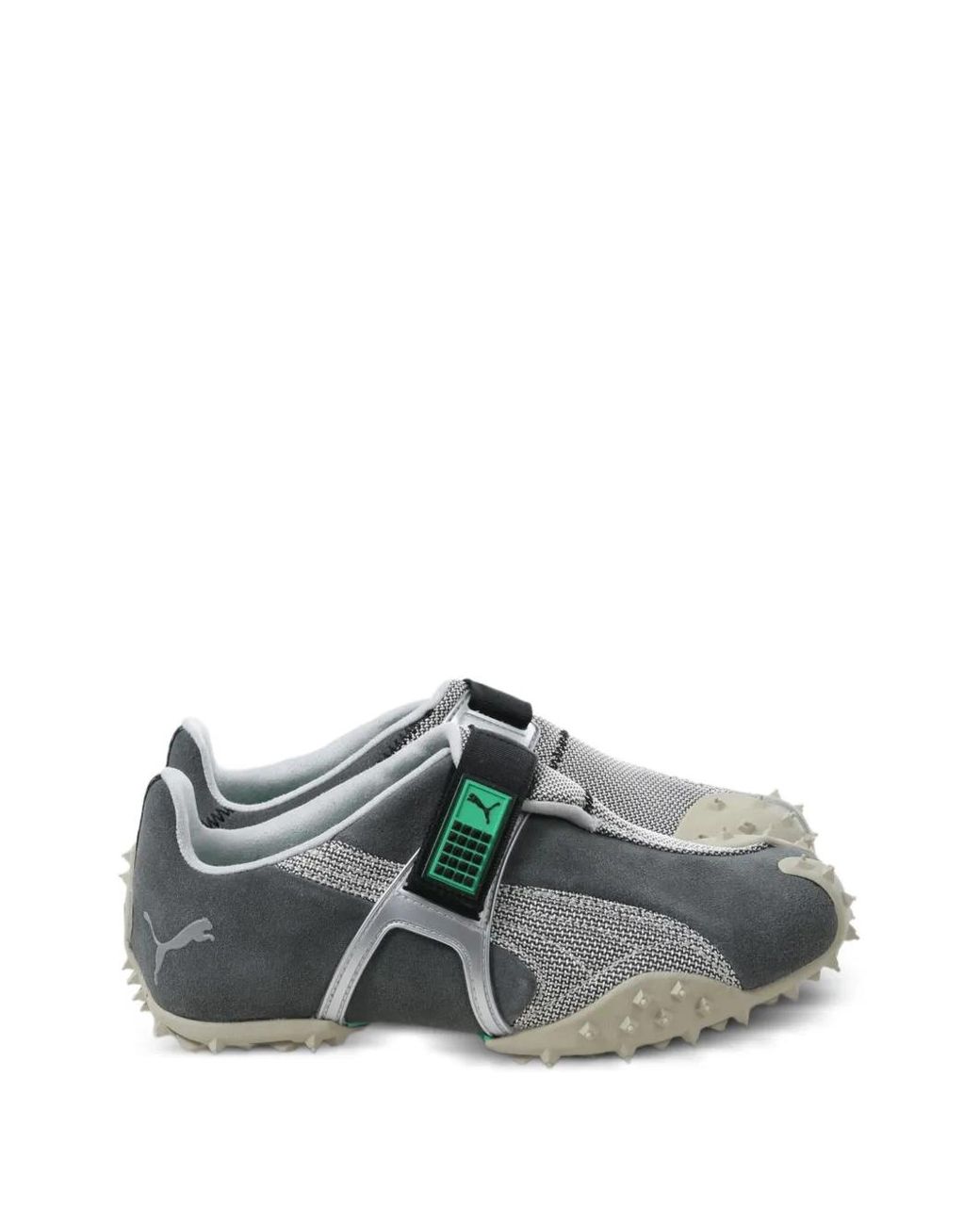 PUMA Gray Rpt-2 Touch-Strap Spiked Sneakers for men
