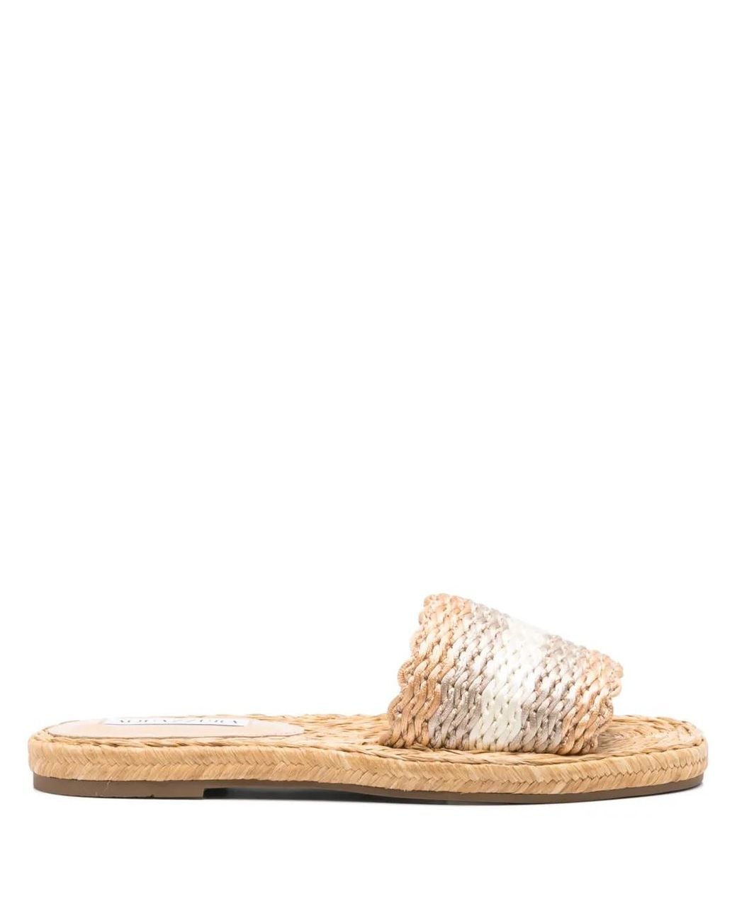 Aquazzura Natural Pya Slides
