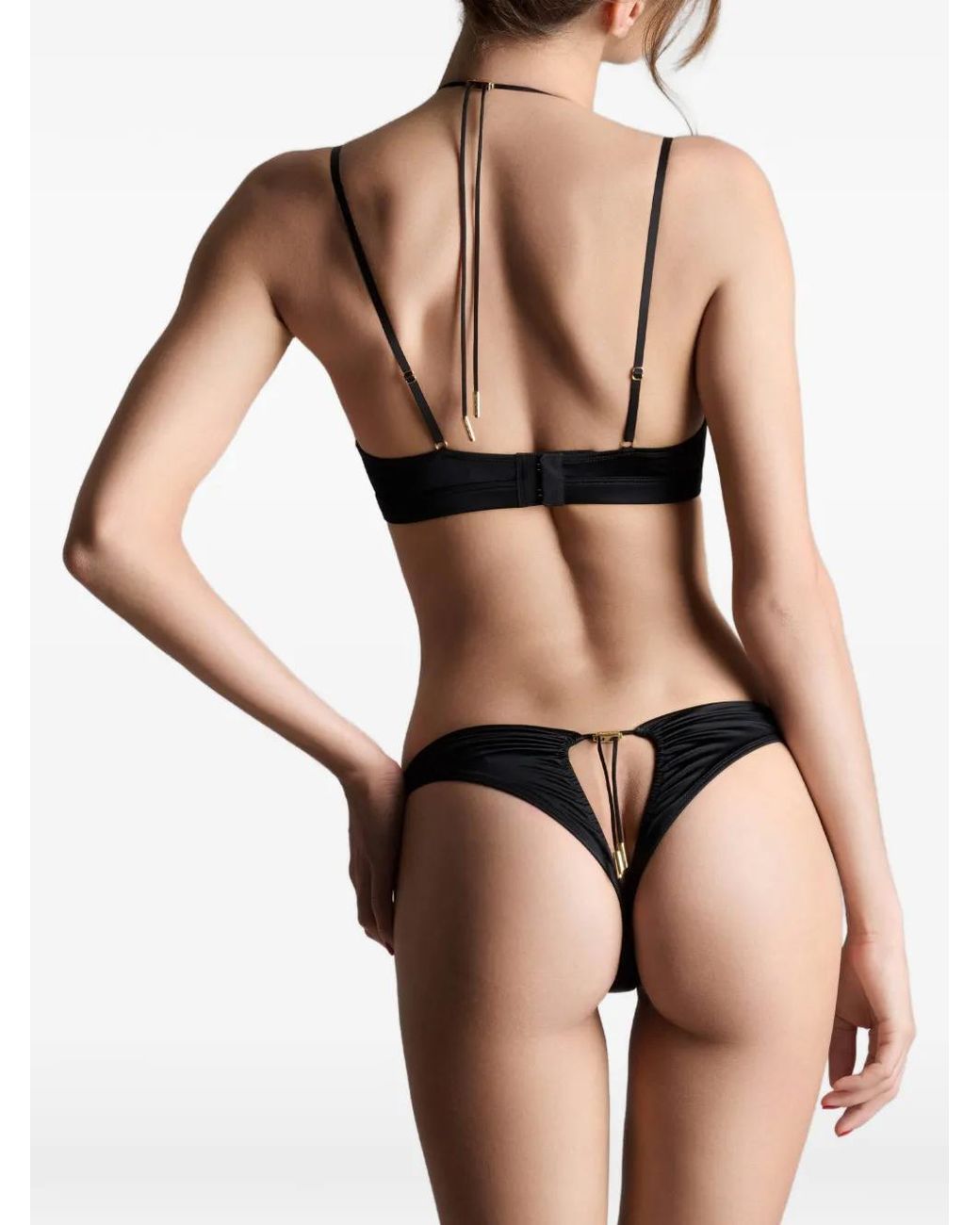 Maison Close Slip Met Print in het Black