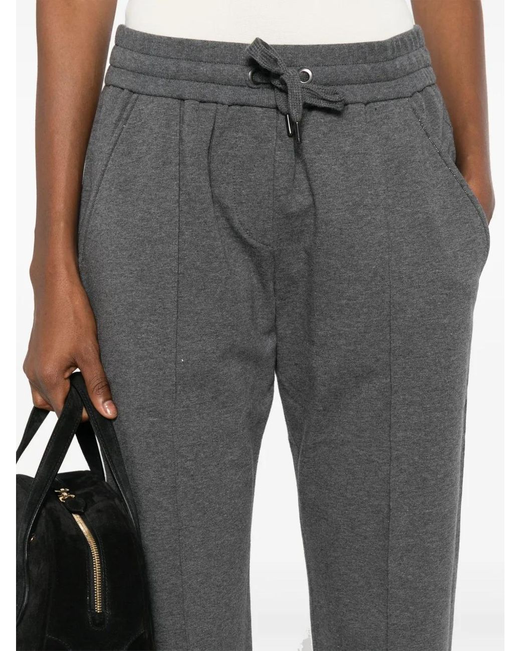 Brunello Cucinelli Gray Cotton Sweatpants