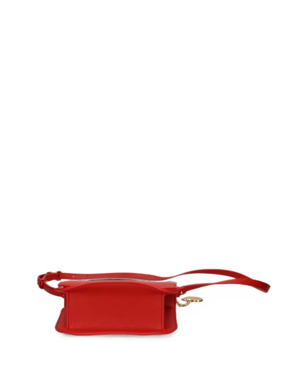 Love Moschino Red Umhängetasche Mit Herz-Anhänger