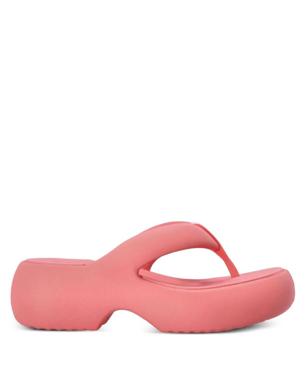 Melissa Pink Free Fuzy Chunky-Sole Flip-Flops