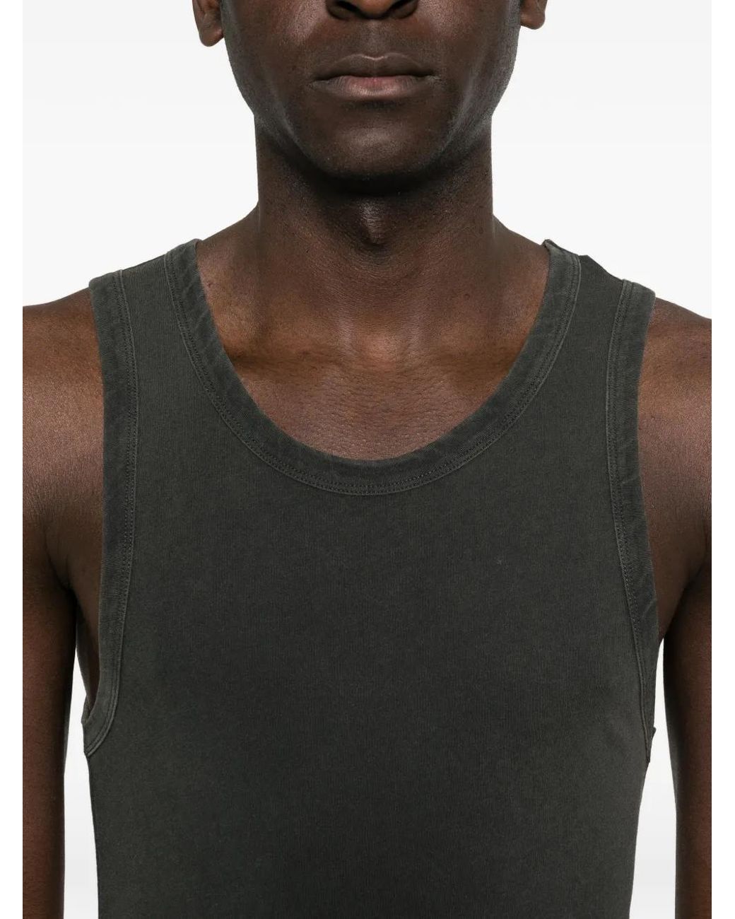 Entire studios Black Round-Neck Tank Top
