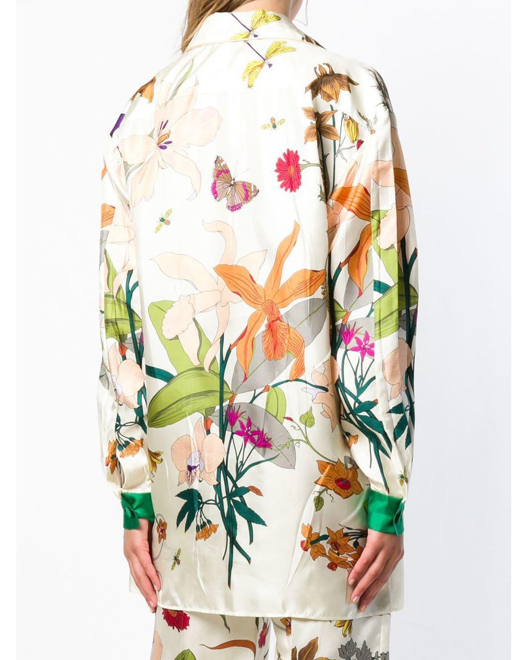 Gucci Ny Yankees Floral Print Shirt in White | Lyst Australia