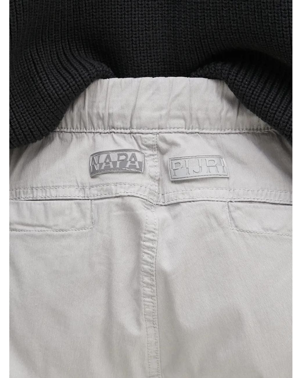 Napapijri Gray Cargo Performance Trousers for men