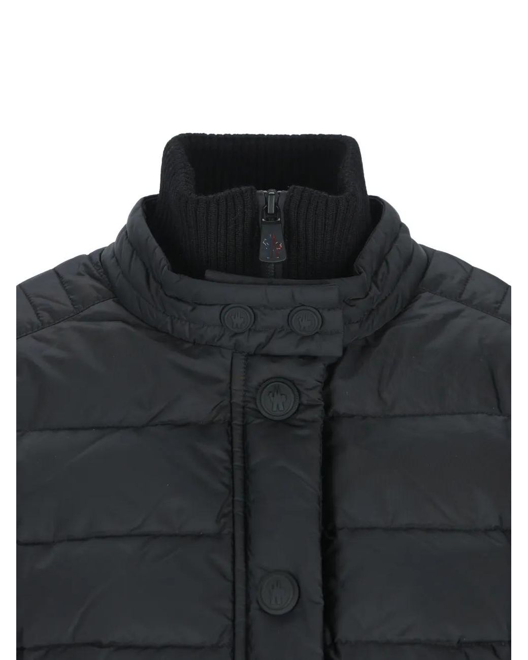 Moncler Black Quilted Cardigan