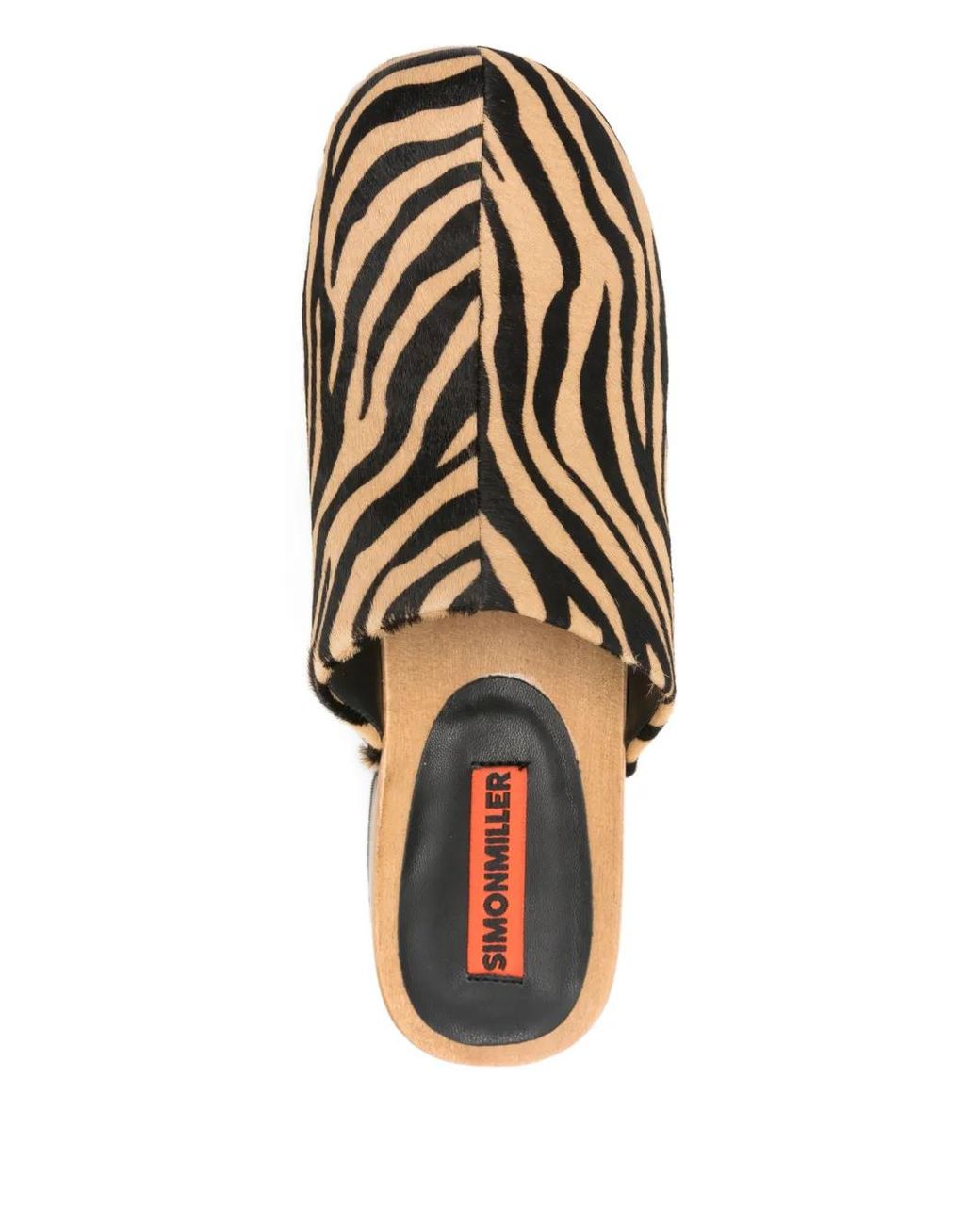 Simon Miller Natural Rio Zebra-Pattern Clogs