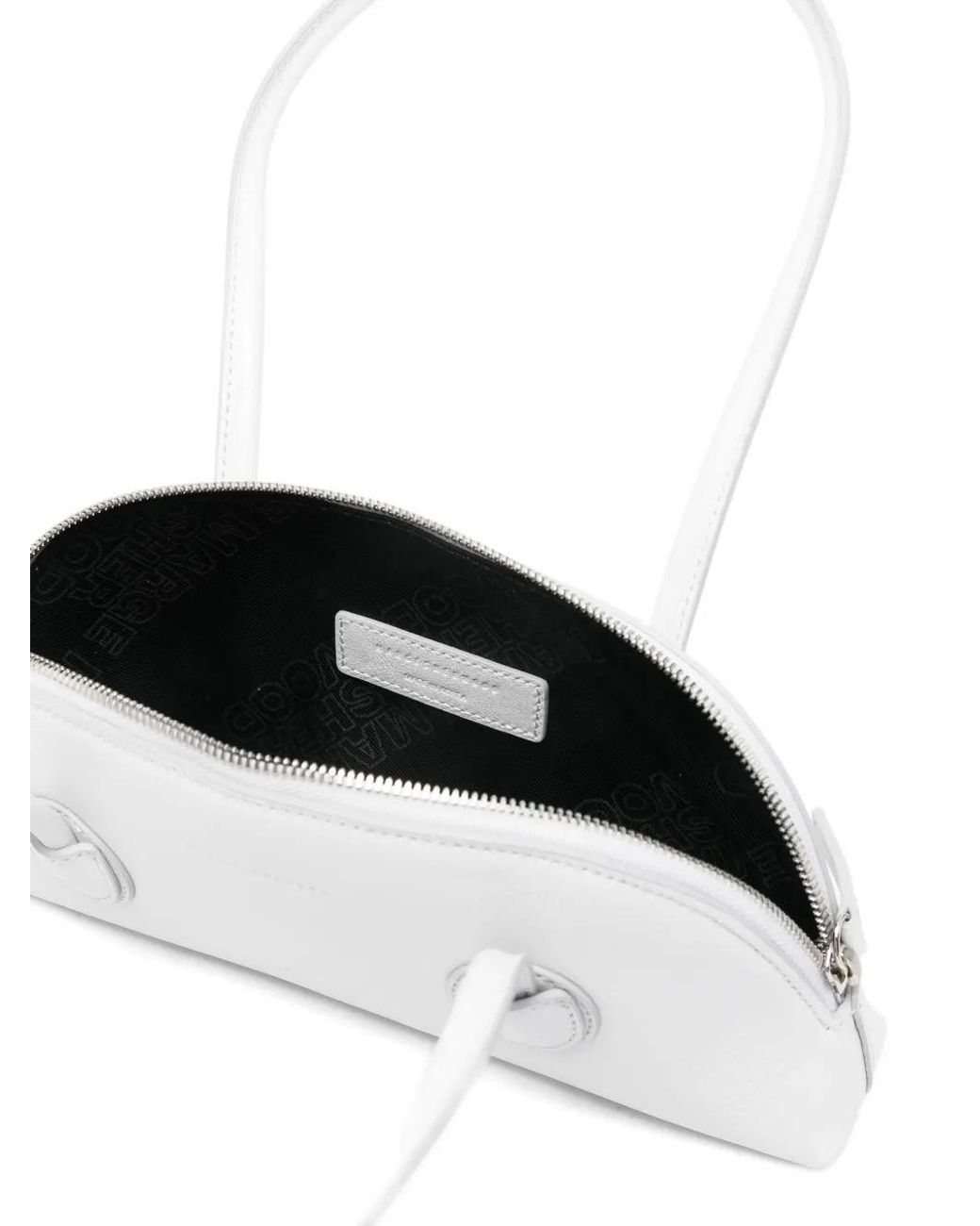 MARGE SHERWOOD White Shimmer-Effect Tote Bag