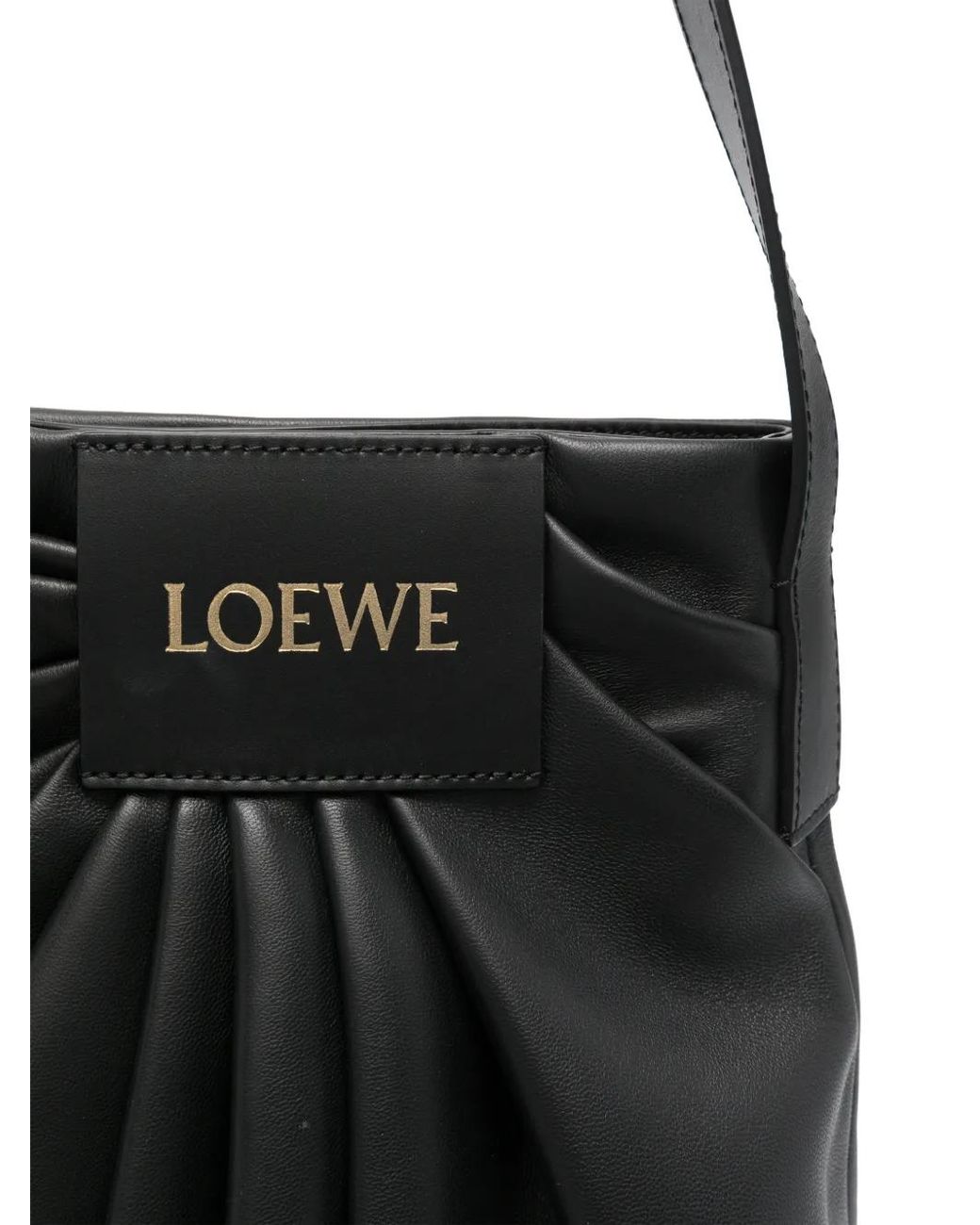 Loewe Black Draped Tote