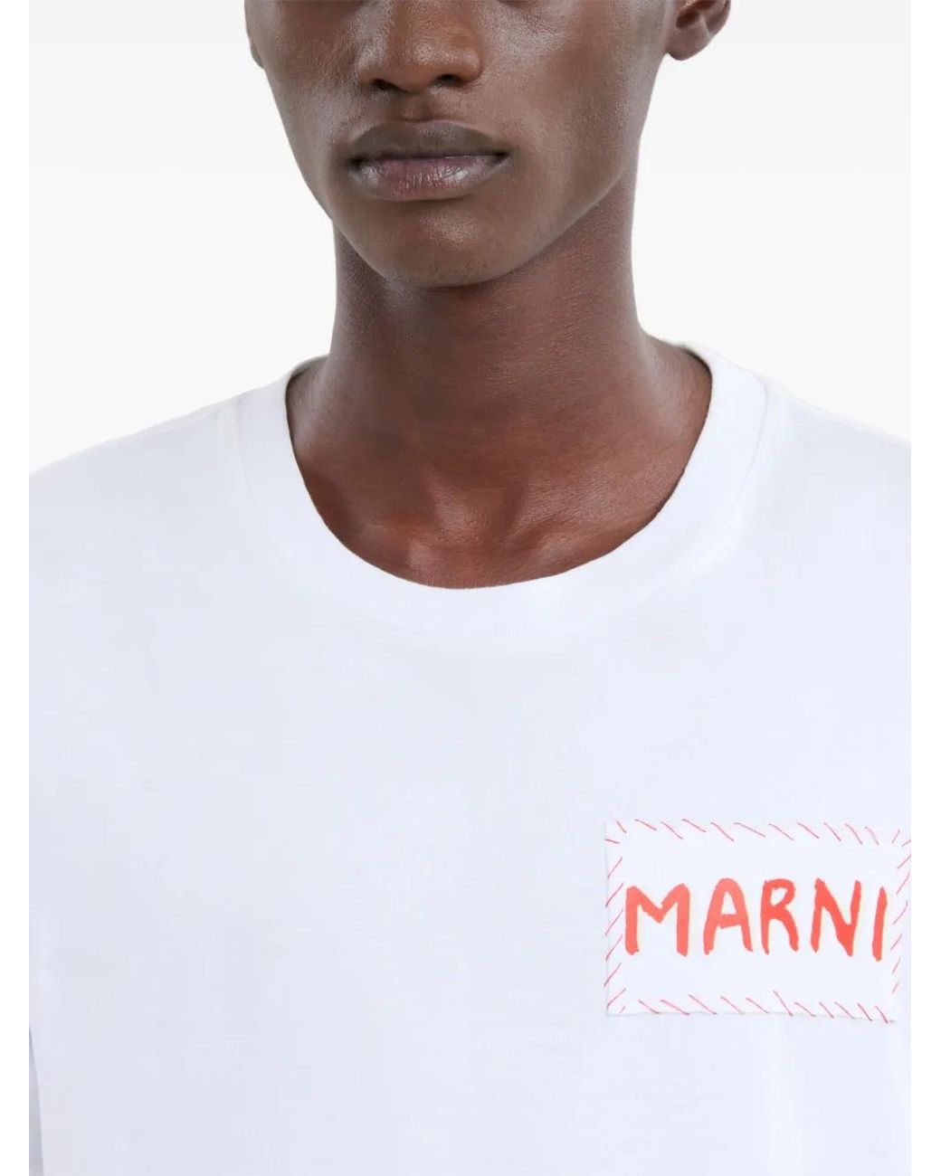 Marni T-Shirt Mit -Patch in White für Herren