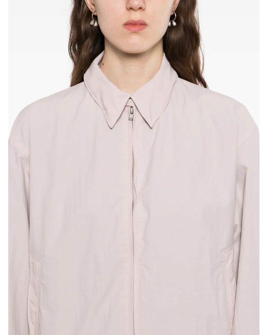 JNBY Pink Two-Way Zipper Long-Sleeve Jacket