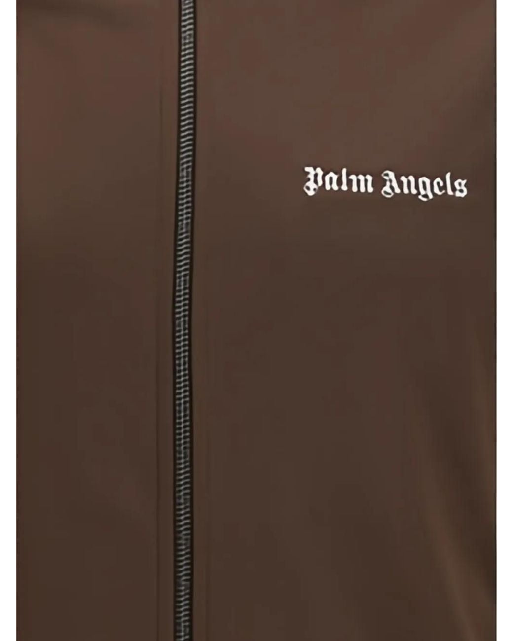 Palm Angels Brown Off Cotton Jacket for men