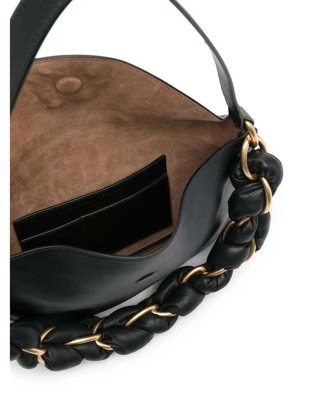 Proenza Schouler Black Twisted Chain Shoulder Bag