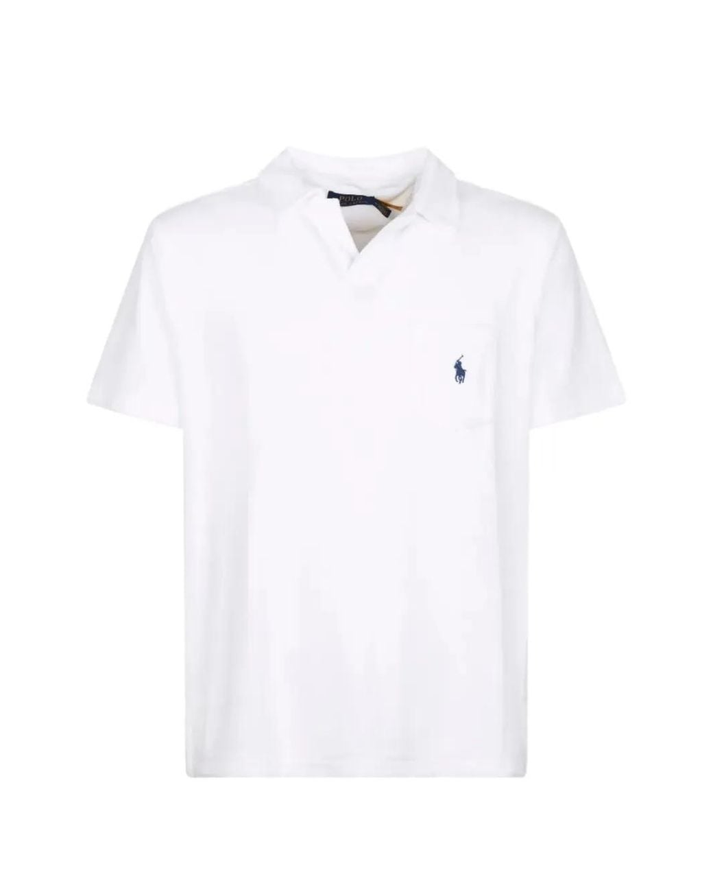 Polo Ralph Lauren White Chest-Pocket T-Shirt for men