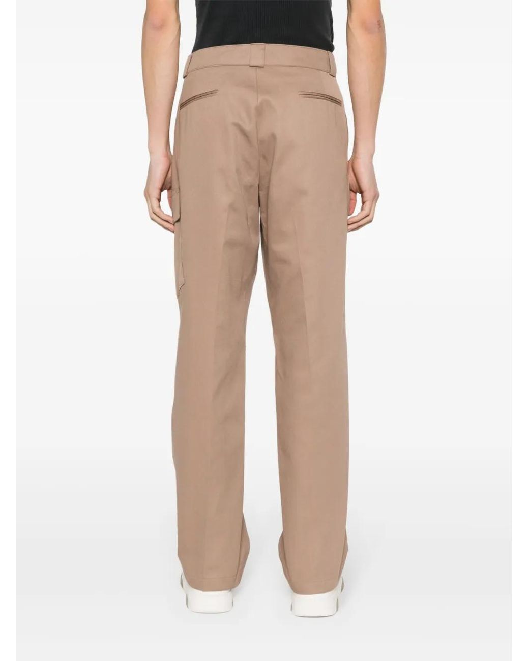 Paura Natural Jonis Straight-Leg Cotton Trousers for men