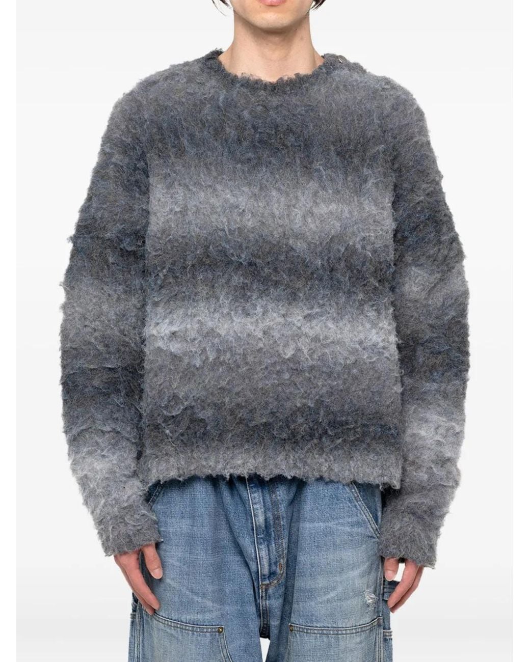 KAMIYA Gray Ombre Sweater for men