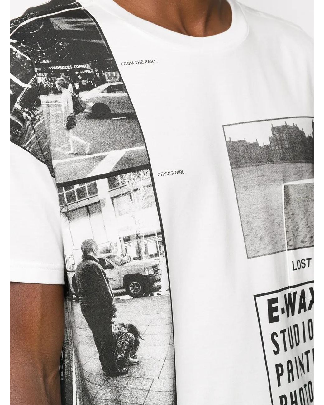 TAKAHIROMIYASHITA The Soloist White Logo Print T-Shirt for men