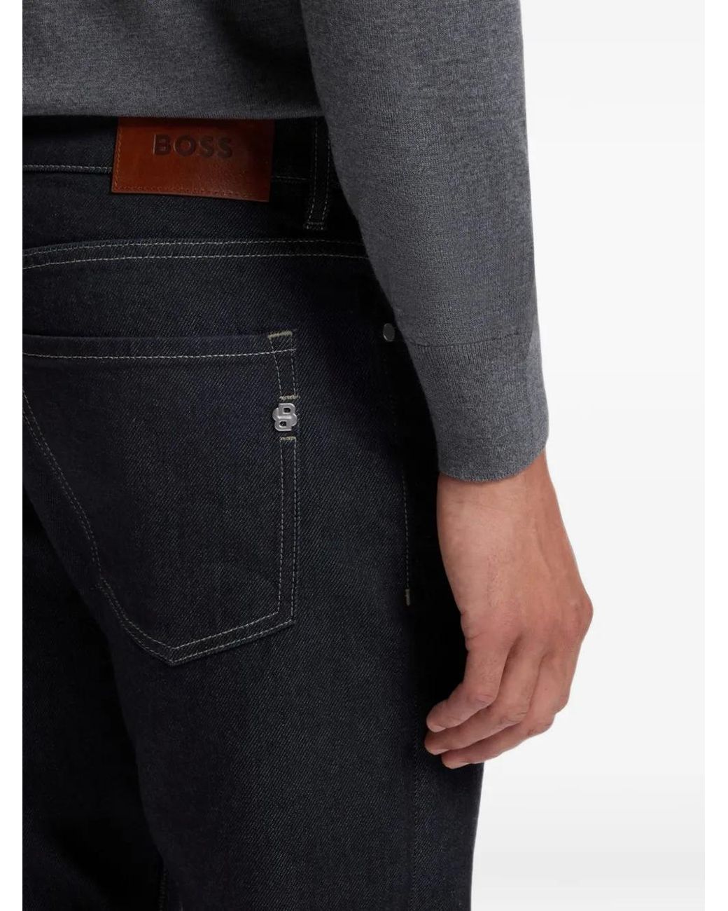 Vaqueros Con Corte Slim Boss de hombre de color Blue