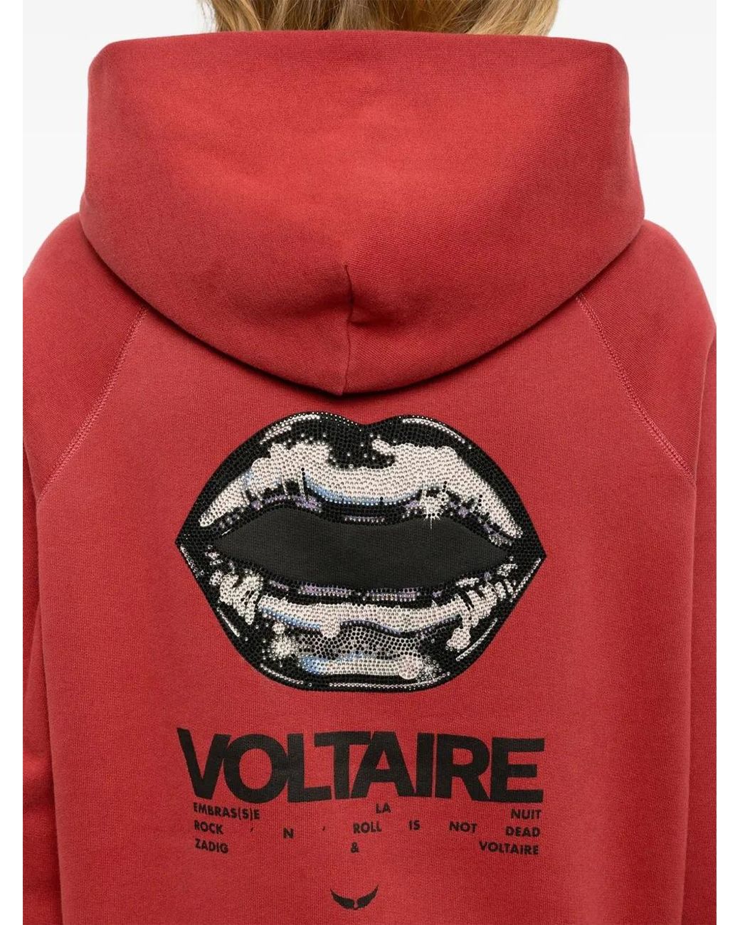 Zadig & Voltaire Pink Georgy Mo Tour Logo-Embroidered Hoodie