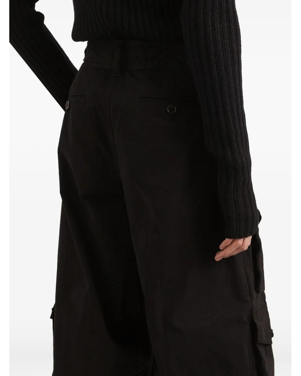 Dolce & Gabbana Black Cargo Trousers for men