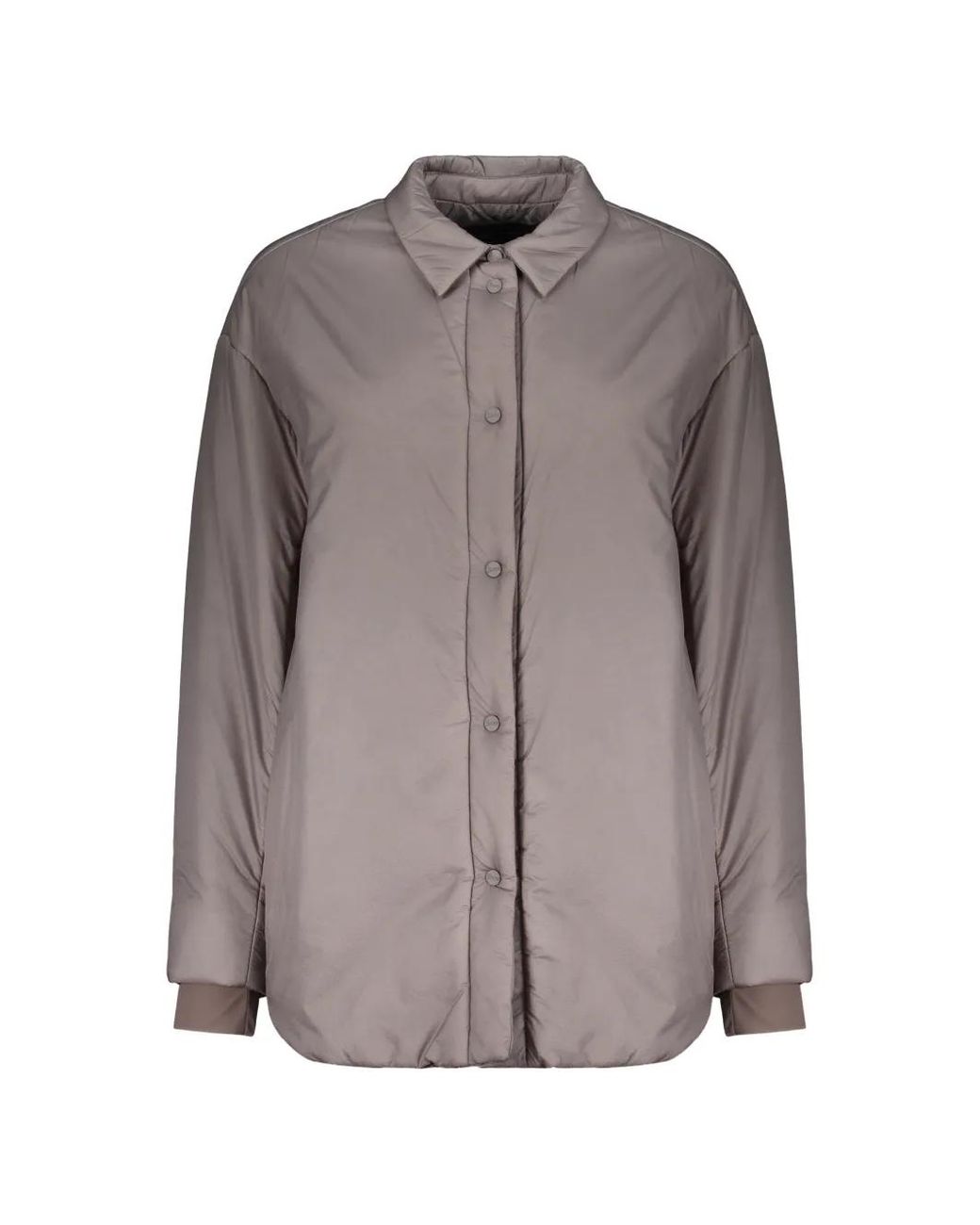 Herno Brown Padded Button-Up Jacket