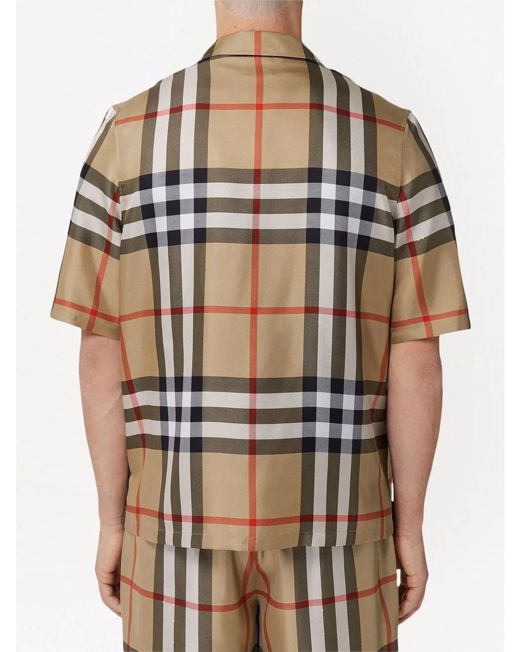Burberry Brown Silk Shirt for men