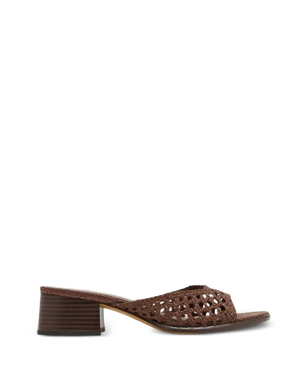 Sam Edelman Brown Fynn Woven Leather Sandals