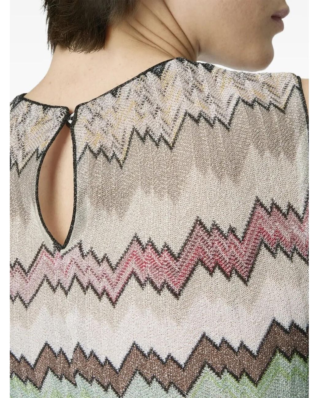 Missoni Gray Zig Zag Tank Top