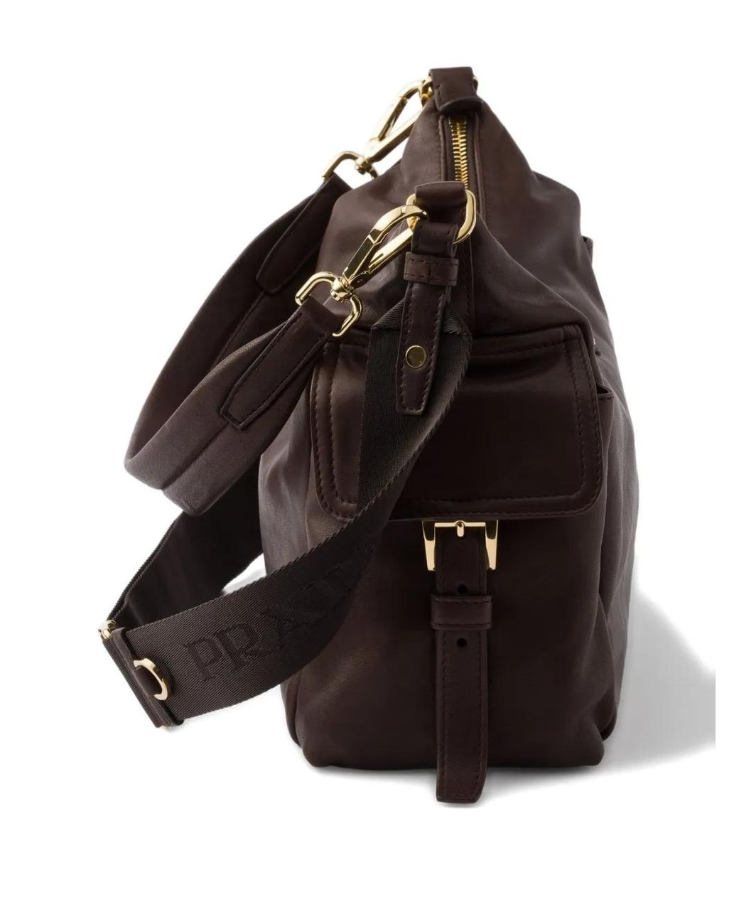 Prada Brown Explore Large Nappa Leather Bag
