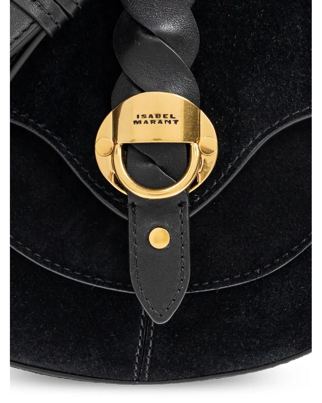 Isabel Marant Black Altay Small Leather Shoulder Bag