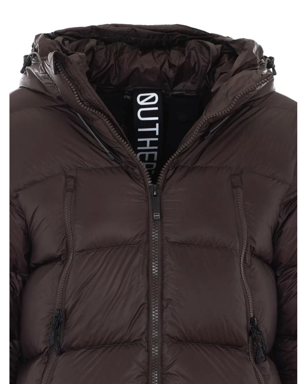 OUTHERE Brown Cloud Ripstop Quilted Jacket for men