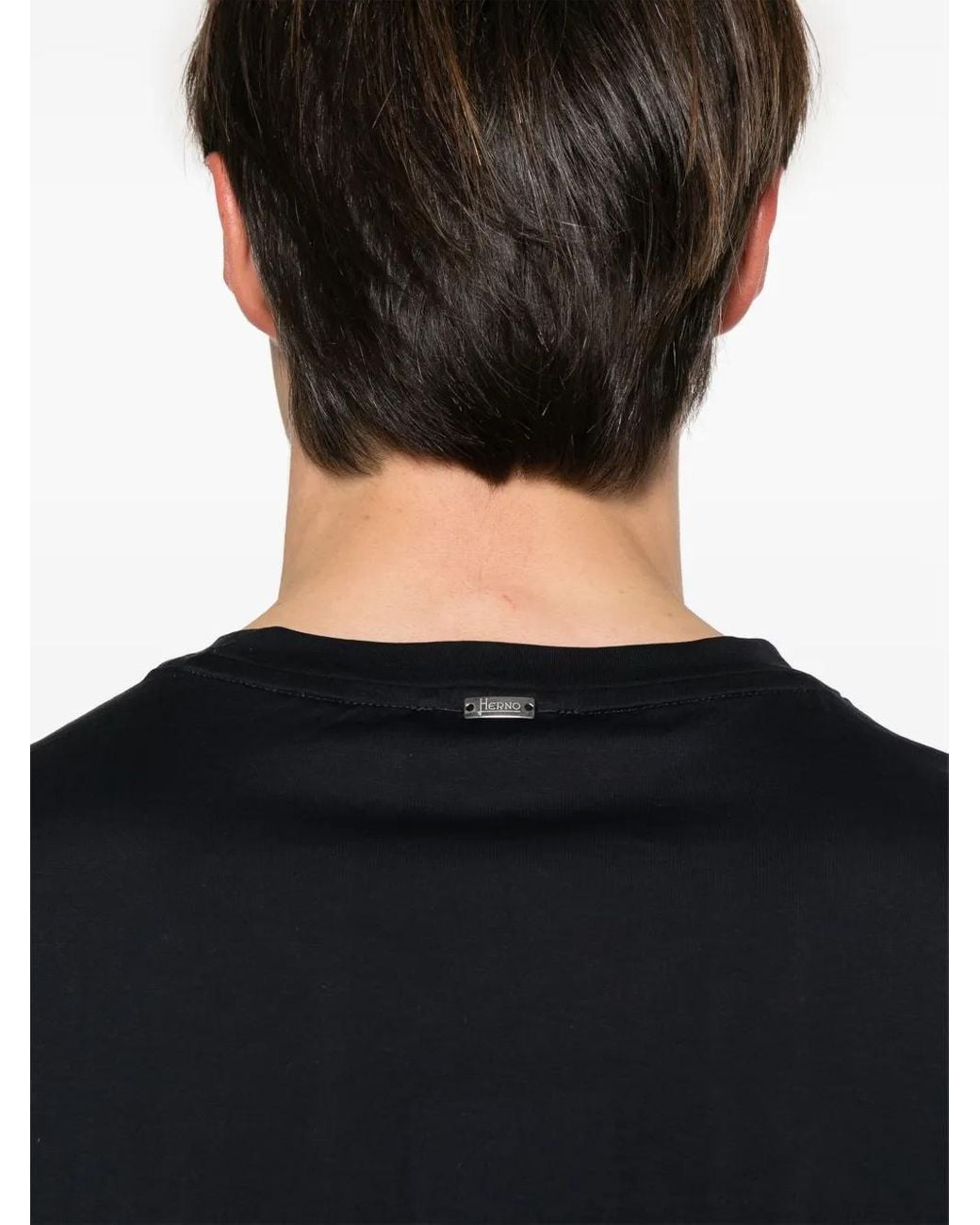 Herno Black T-Shirt for men