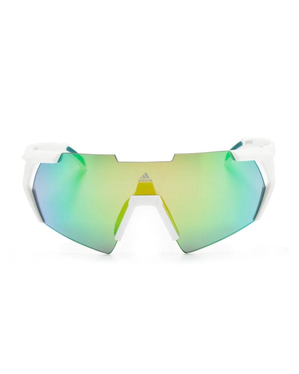 Adidas Green Sp0064 Shield-Frame Sunglasses