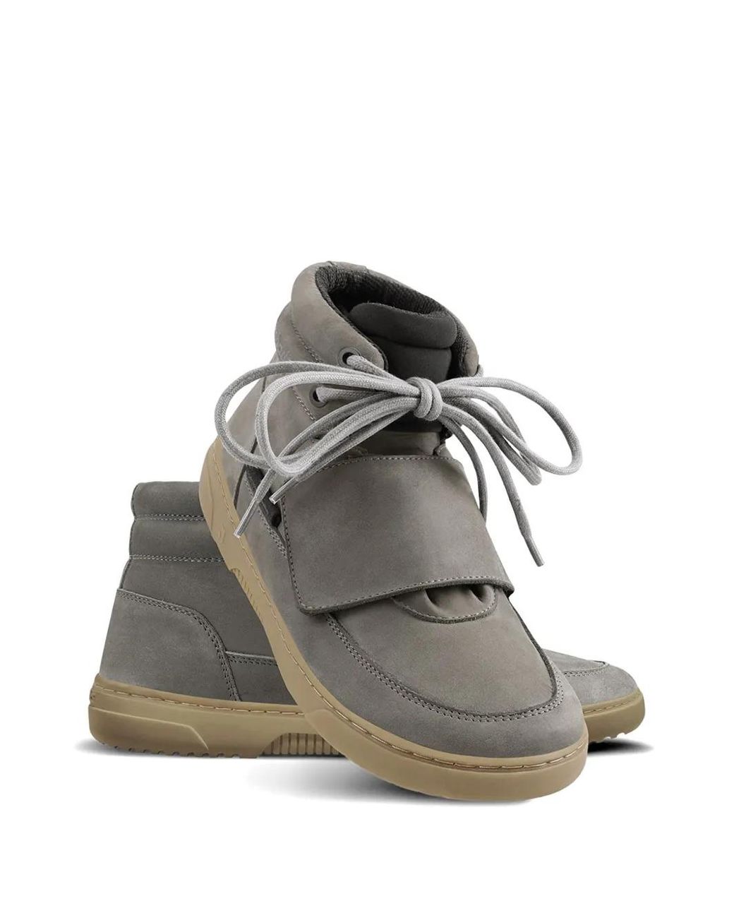 Barebarics Gray Blizzard Touch-Strap Lace-Up Sneakers