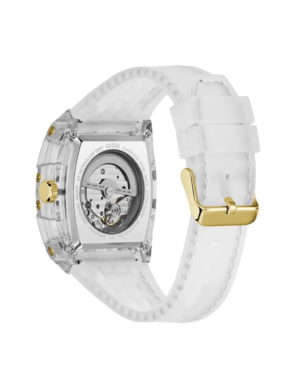 Guess White Clear Analog Watch for men