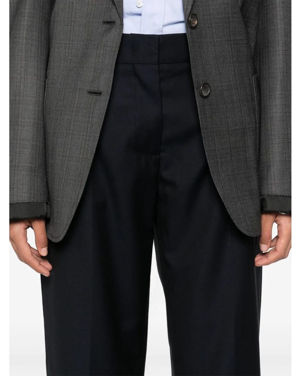 Miu Miu Blue Batavia Trousers