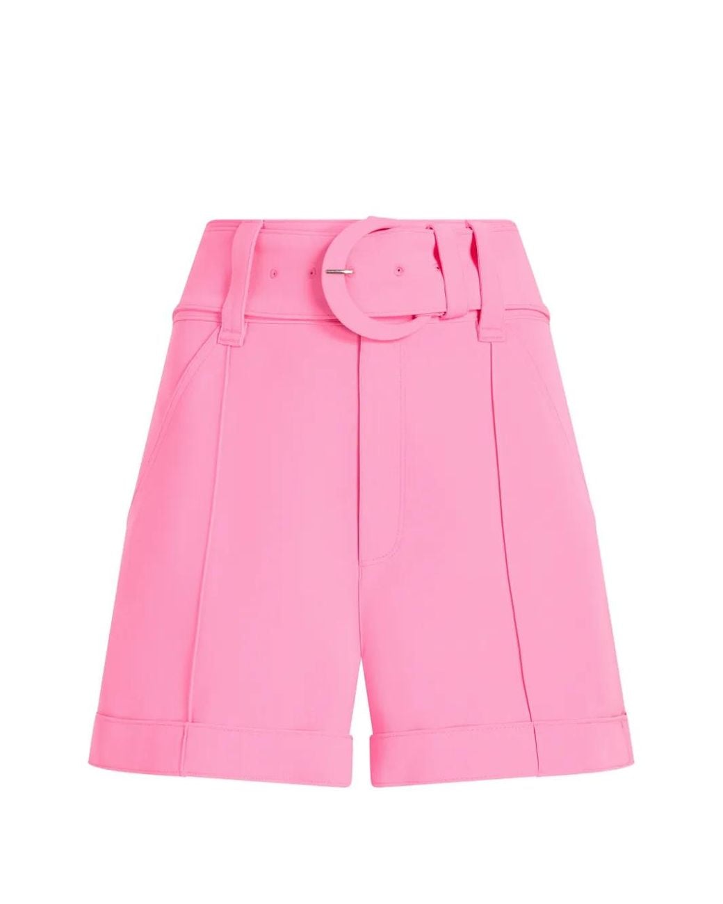 Cinq À Sept Pink Belted Tailored Shorts