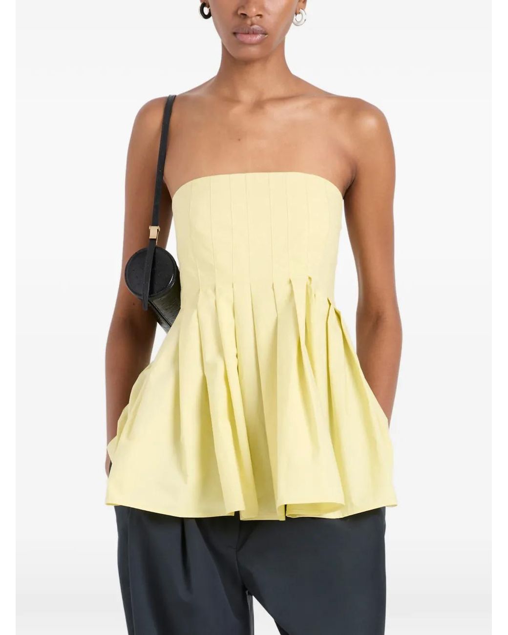 Proenza Schouler Yellow Avine Top